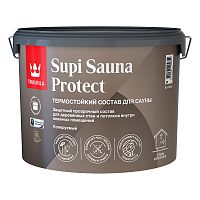 TIKKURILA SUPI SAUNA PROTECT EP состав защитный для стен и потолков, в бане и сауне п/мат (9л)