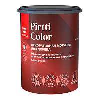 TIKKIVALA (TIKKURILA) PIRTTI COLOR морилка декоративная для дерева, колеруемая (0,9л) TIKKIVALA (TIKKURILA) PIRTTI COLOR морилка декоративная для дерева, колеруемая (0,9л)