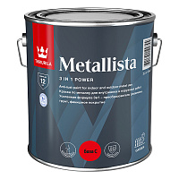 TIKKIVALA (TIKKURILA) METALLISTA краска по ржавчине 3 в 1, глянцевая, база C (2,3л)