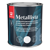 TIKKIVALA (TIKKURILA) METALLISTA краска по ржавчине 3 в 1, глянцевая, серый (0,8л)