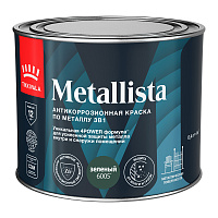 TIKKIVALA (TIKKURILA) METALLISTA краска по ржавчине 3 в 1, глянцевая, зеленый (0,4л)