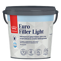 TIKKIVALA (TIKKURILA) EURO FILLER LIGHT шпаклевка финишная, легкая, для стен и потолков (0,9л)